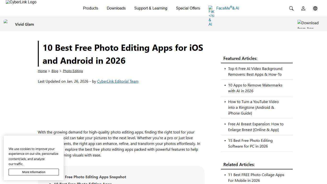 10 Best Free Photo Editing Apps for iOS and Android in 2026