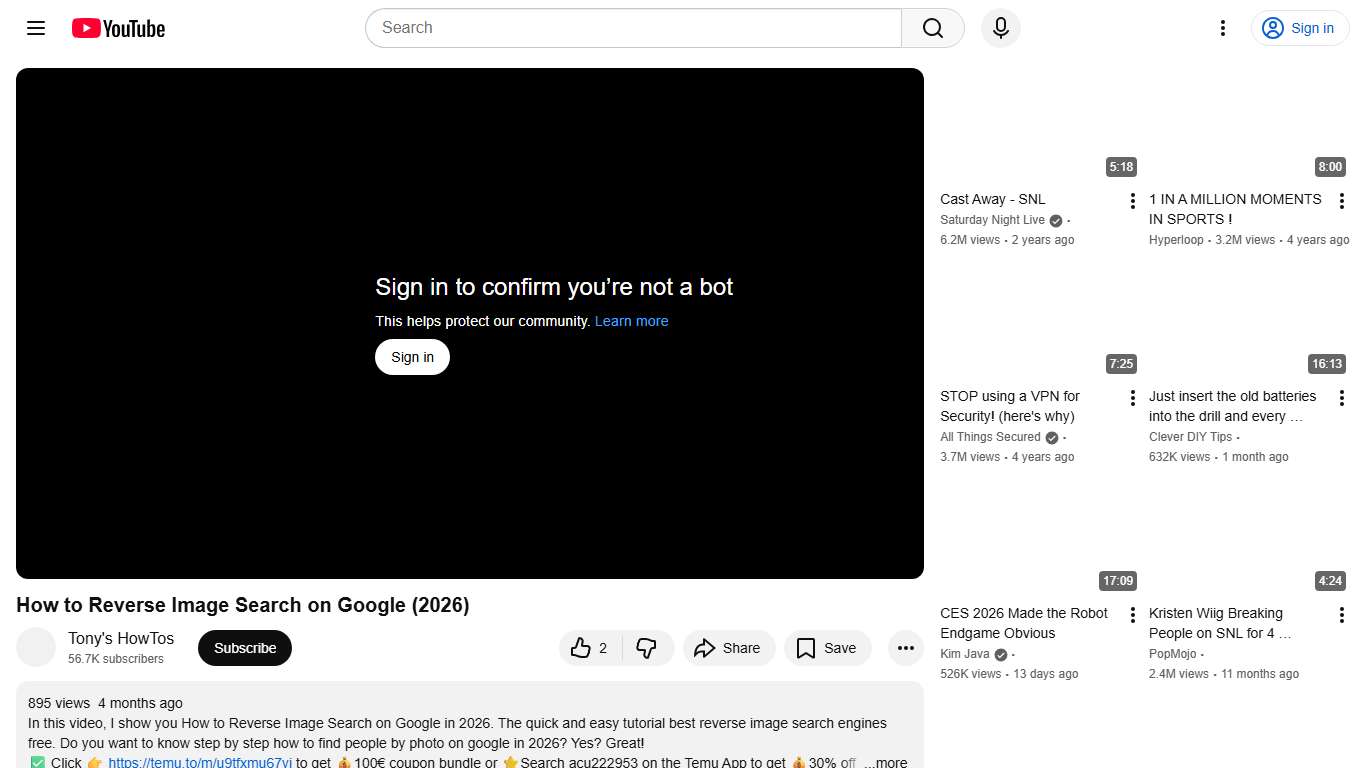 How to Reverse Image Search on Google (2026) - YouTube