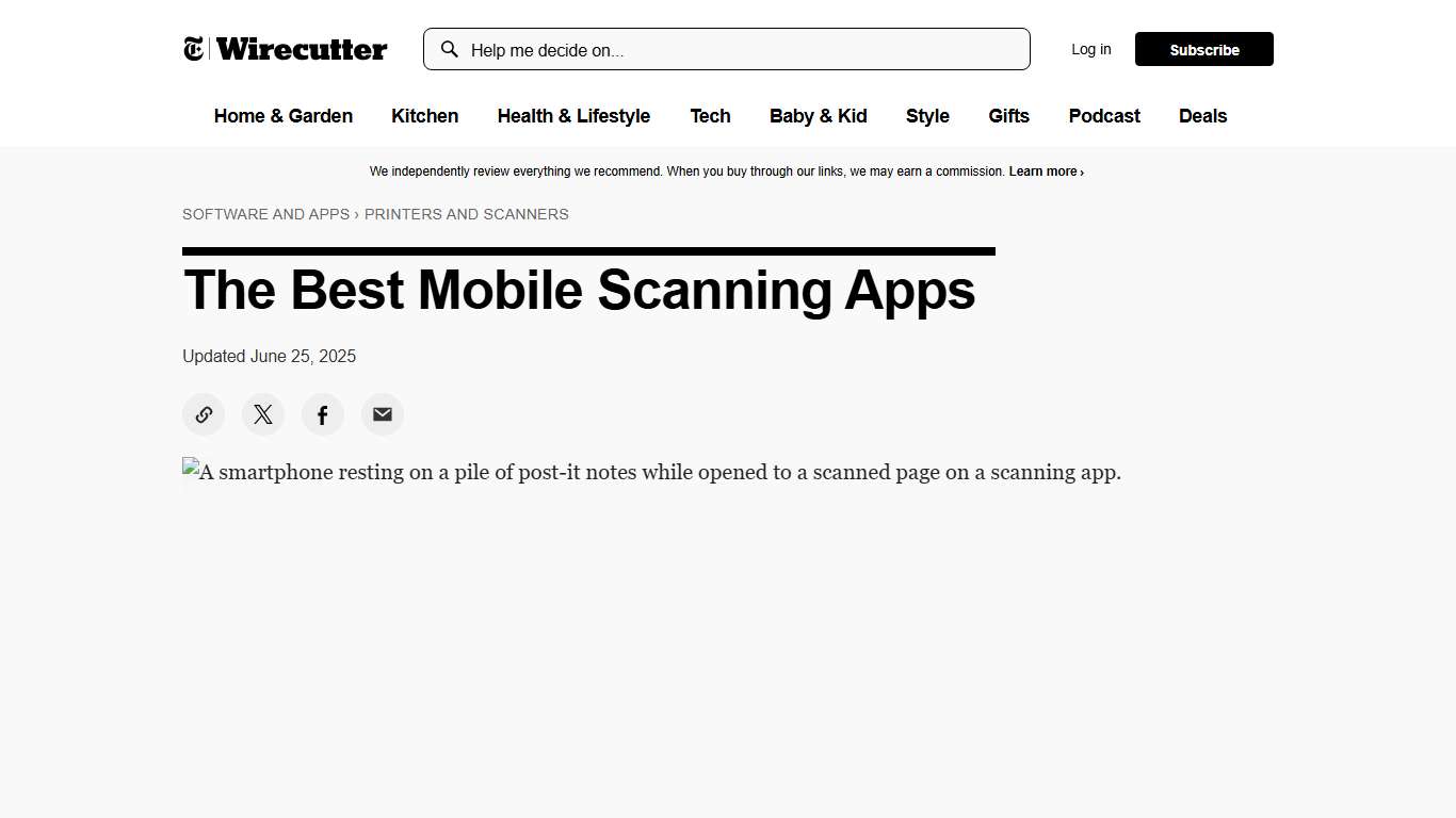 The 3 Best Mobile Scanning Apps of 2026 Reviews by Wirecutter